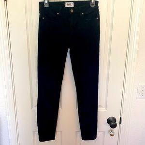 NWOT Paige Black Denim Skinny Ankle Jeans
